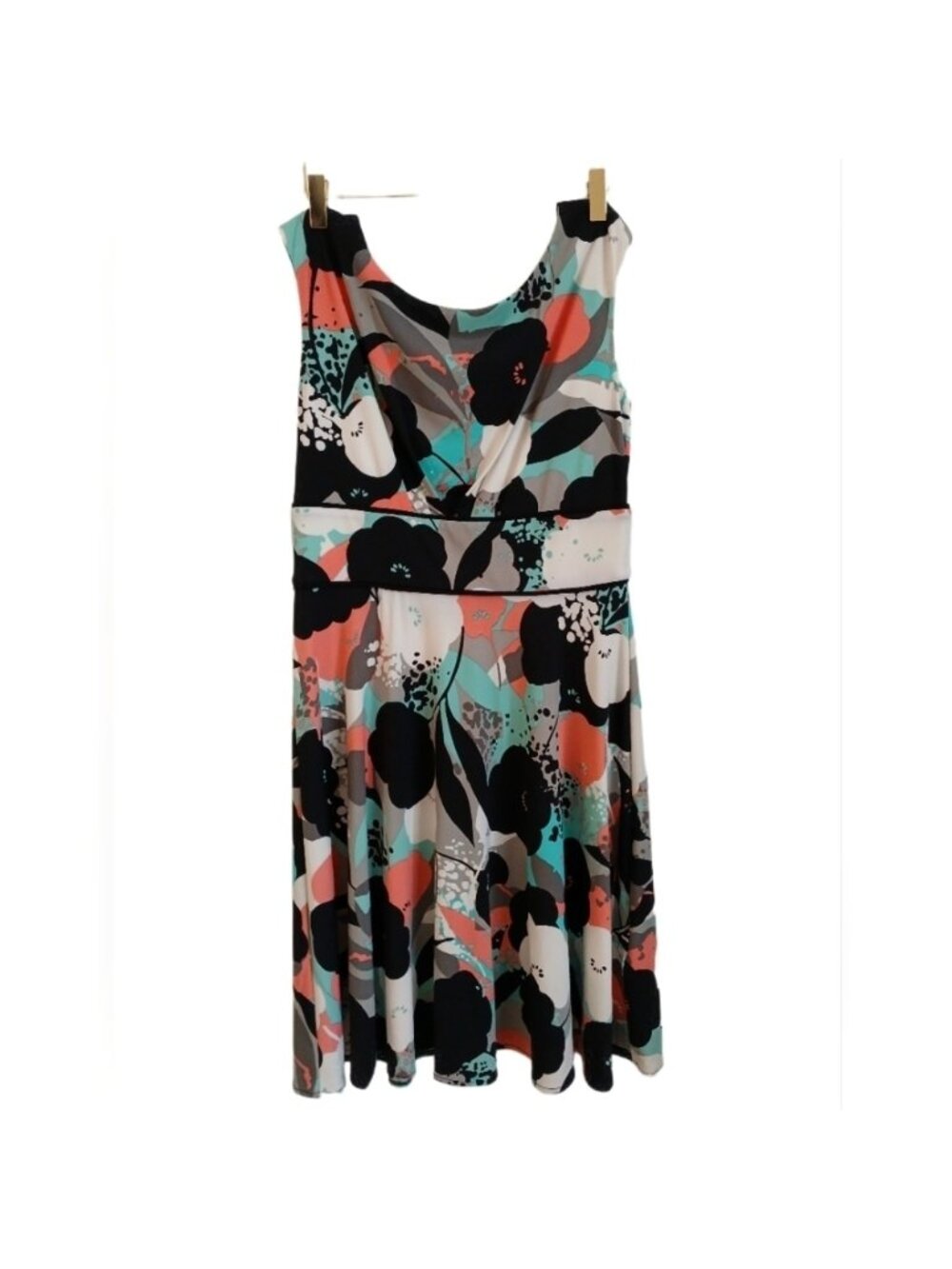 Floral Sleeveless Dress - Multicolor